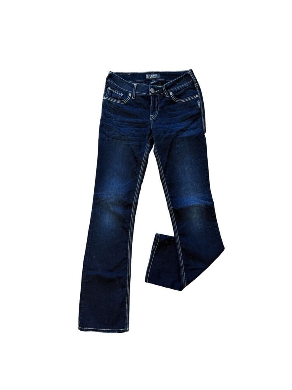 Silver Suki Mid Slim Boot Jeans Dark Wash W29